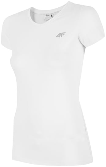 4F, T-shirt damski, H4L19-TSD002 10S, biały, rozmiar L 4F
