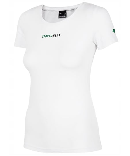 4F, T-shirt damski, H4L20-TSD010 10S, biały, rozmiar S 4F