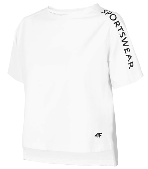4F, T-Shirt damski, H4L20-TSD015 10S, biały, rozmiar  S 4F