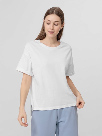 4F, T-shirt damski, TSD011, biały, rozmiar L 4F
