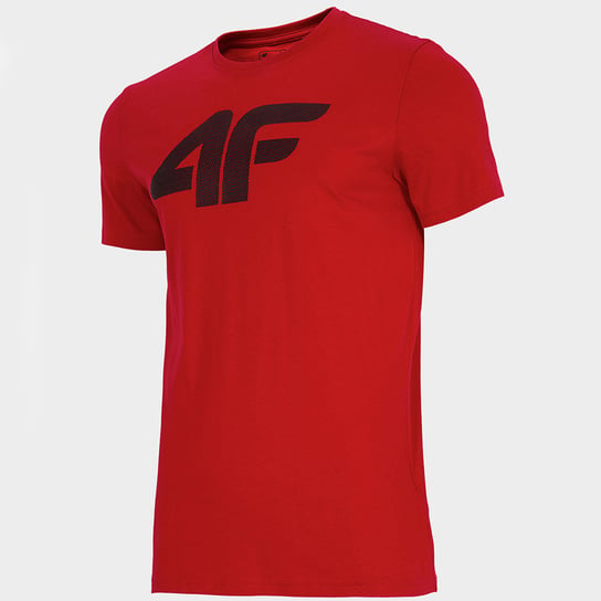 4F, T-Shirt, H4L22-TSM353 62S, czerwony, M 4F