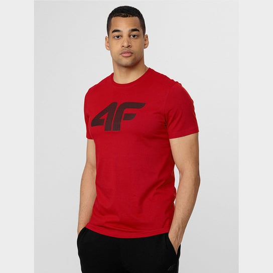 4F, T-Shirt, H4Z22-TSM353 62S, czerwony, XXXL 4F