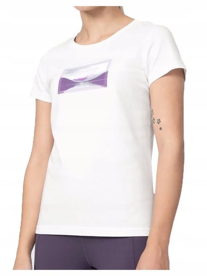 4F T-Shirt Koszulka Damska Tsd063 Biała S 4F