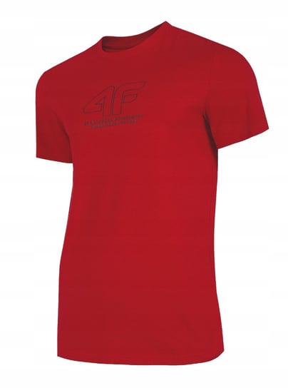 4F T-Shirt Koszulka Męska Tsm016 Czerwona L 4F