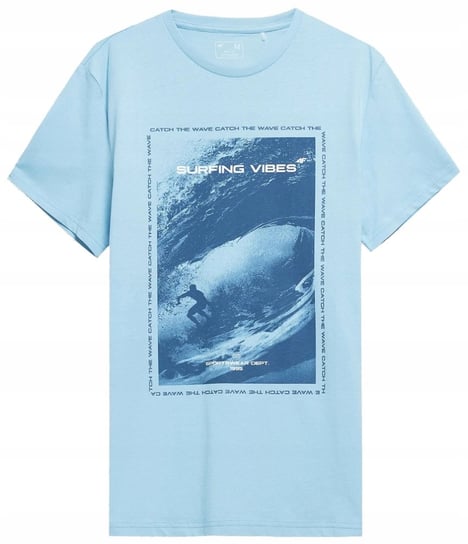 4F T-Shirt Koszulka Męska Tsm049 Niebieska L 4F