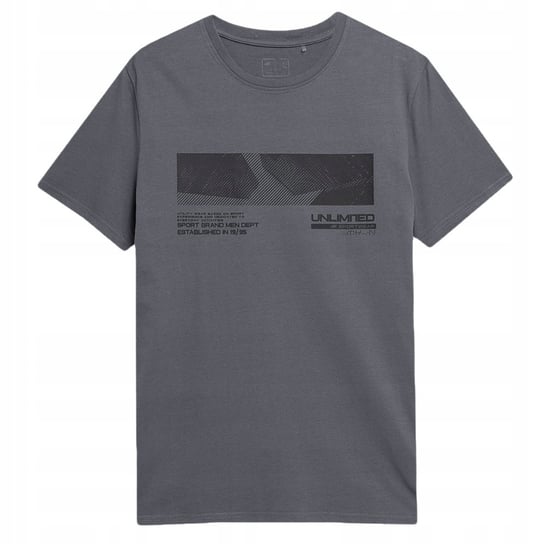 4F T-Shirt Koszulka Ttshm308 Szara M 4F