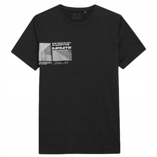 4F T-Shirt Koszulka Ttshm310 Czarna Xl 4F