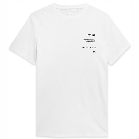 4F T-Shirt Koszulka Ttshm313 Biała M 4F