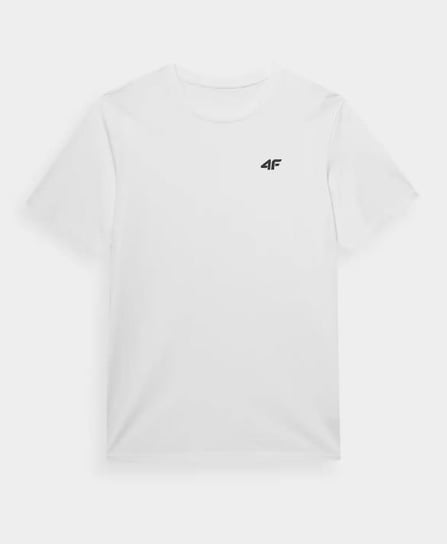 4F, T-shirt męski, basic, biały, Rozmiar L (59407881 ) 4F