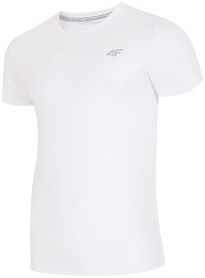 4F, T-shirt męski, H4L18-TSM002, rozmiar S, biały 4F