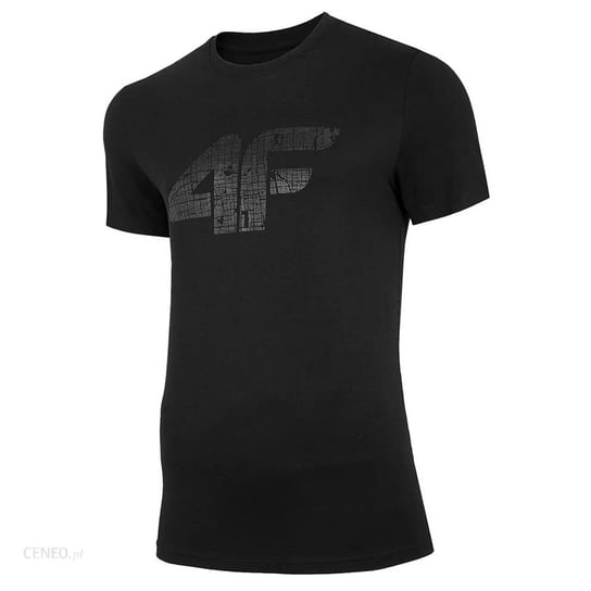 4F, T-Shirt męski, H4L20-TSM012 20S, czarny, rozmiar L 4F