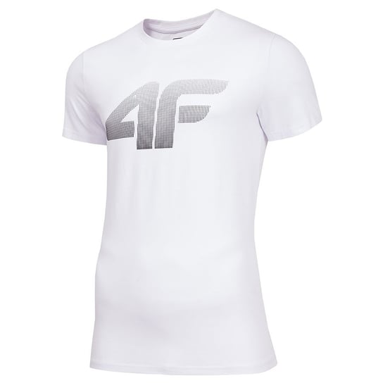 4F, T-Shirt męski, H4Z19-TSM071 10S, biały, rozmiar XXL 4F