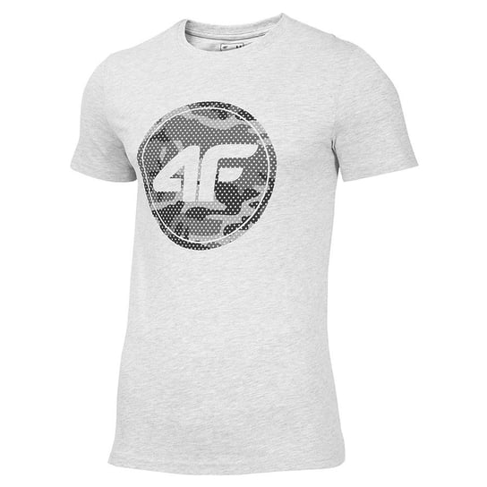 4F, T-shirt męski, H4Z19-TSM076 27M, szary, rozmiar XXL 4F