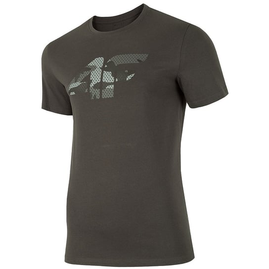 4F, T-Shirt męski, H4Z19-TSM077 23S, szary, rozmiar L 4F
