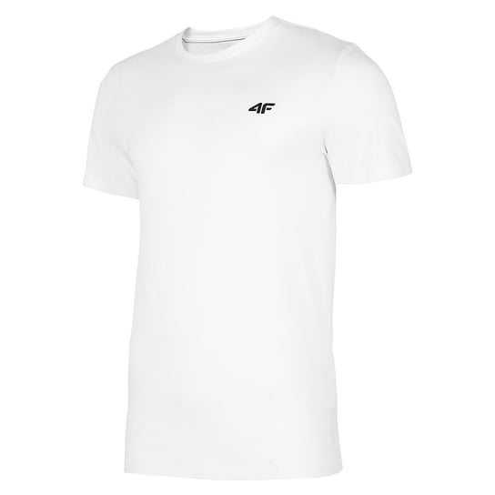 4F, T-Shirt męski, NOSH4-TSM003 10S, biały, rozmiar XXL 4F
