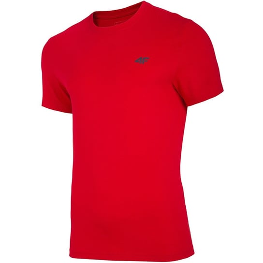 4F, T-Shirt męski, NOSH4-TSM003 62S, czerwony, rozmiar L 4F