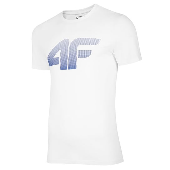 4F, T-Shirt męski, NOSH4-TSM004 10S, biały, rozmiar XXL 4F