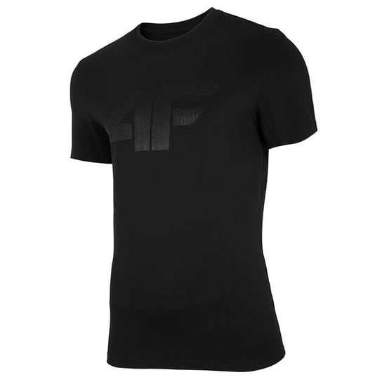 4F, T-Shirt męski,  NOSH4-TSM004 20S, czarny, rozmiar XL 4F