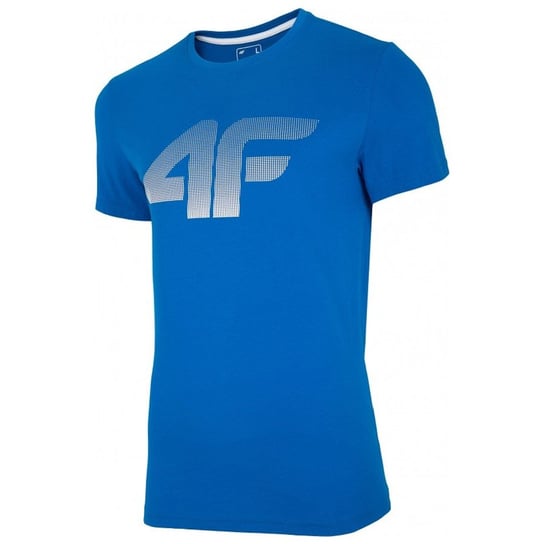4F, T-Shirt męski, NOSH4-TSM004 36S, niebieski, rozmiar L 4F