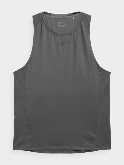 4F, Tank top treningowy szybkoschnący męski, 4FSS23TFTSM162-22S, Antracyt, rozmiar M 4F