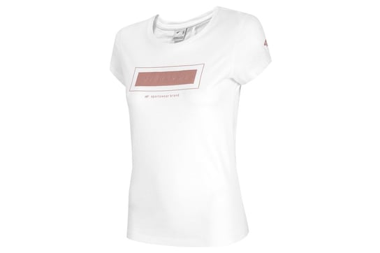4F Women's T-shirt H4L21-TSD034-10S, Damskie, t-shirt, Biały 4F