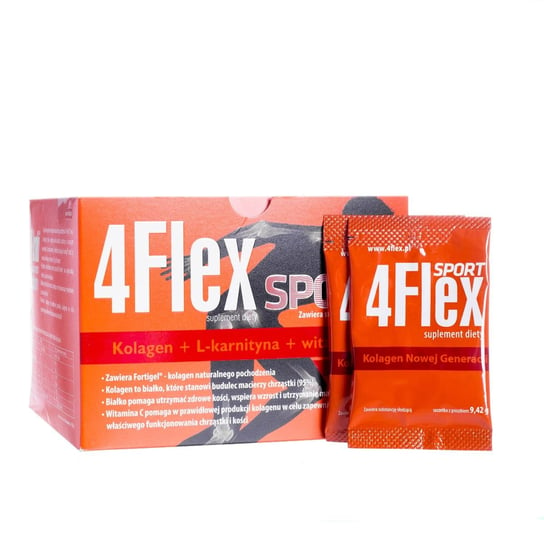 4Flex Sport suplement diety, 30 saszetek z proszkiem, Valeant