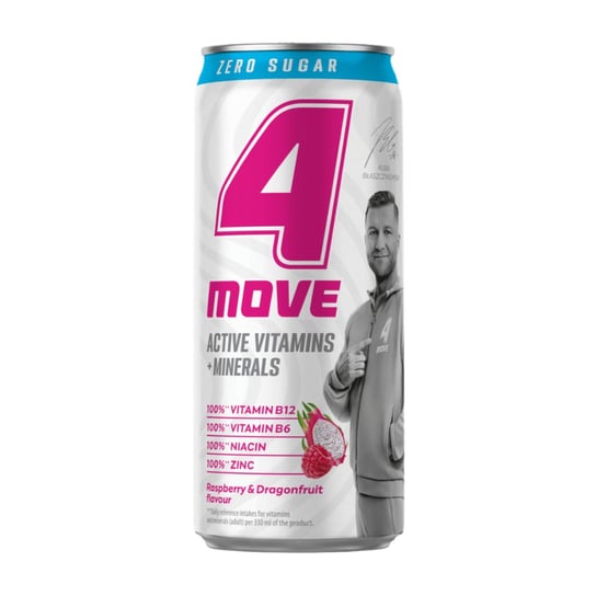 4MOVE DRAGONFRUIT & RASPBERRY ZERO SUGAR 330ml Inna marka
