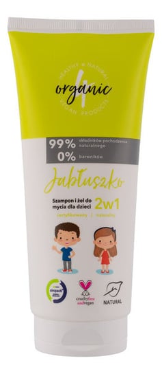 4organic Naturalny szampon i żel do mycia dla dzieci 2w1 200ml 4Organic