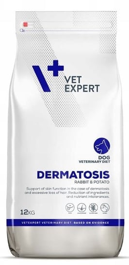 4T Veterinary Diet Dog Dermatosis Rabbit&Potato 12kg VETEXPERT