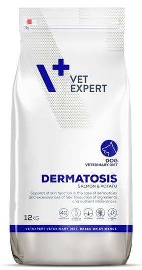 4T Veterinary Diet Dog Dermatosis Salmon Potato 12kg VETEXPERT