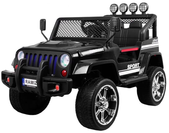 4toys, samochód na akumulator Jeep Raptor Drifter 4x4 New, czarny 4toys