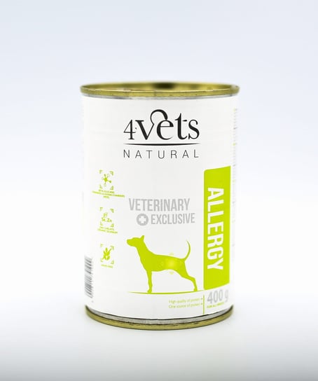 4Vets Natural Dog Allergy 6 x 400 g - mokra karma w puszce dla psa Dolina Noteci