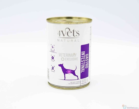 4Vets Natural Dog Gastro Intestinal 6 x 400 g - mokra karma w puszce Dolina Noteci
