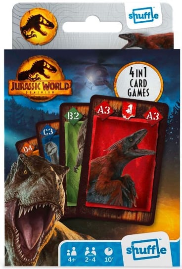 4w1 Jurassic World, gra karciana, Cartamundi Cartamundi