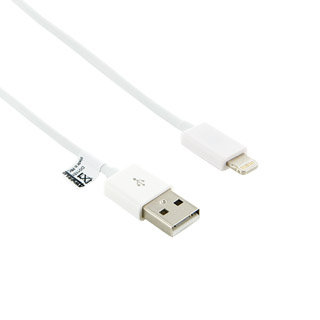4World Kabel USB dla iPhone 5/iPad 4/iPad mini transfer + ładowanie 1.0m biały 4world