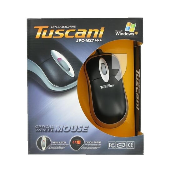 4World Mysz optyczna Tuscani PS2, czarna 4world