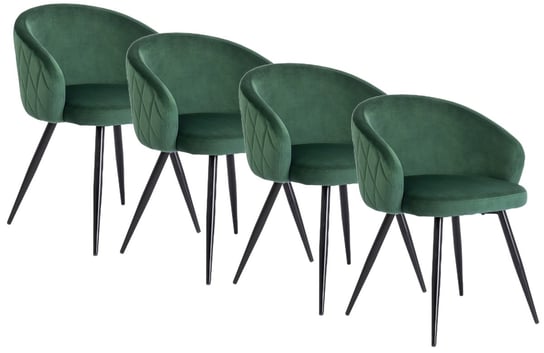 4x ADELE Krzesło Zielone MEBEL ELITE