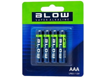 4x Bateria Blow Super Alkaline AAA LR3 (82-513) Blow