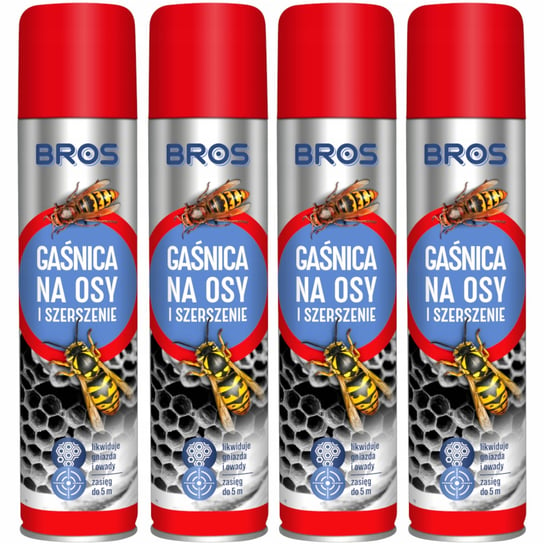 4x BROS GAŚNICA ŚRODEK NA OSY I SZERSZENIE 300ml Inny producent