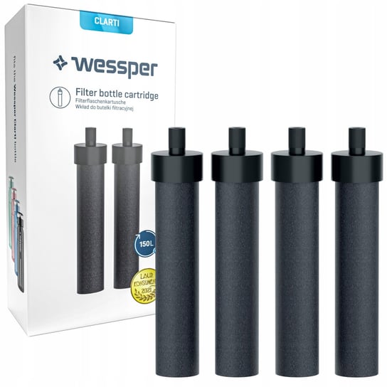 4x Filtr Wessper Clarti do butelki filtrującej Wessper ActiveMax Clarti Wessper