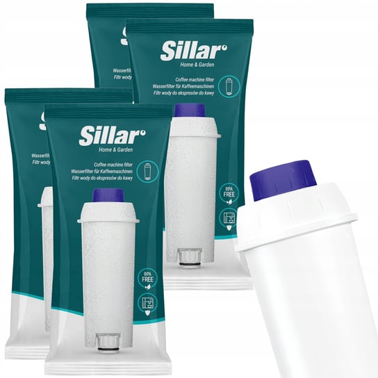 4x filtr wody do ekspresu Delonghi zamiennik - wkład filtrujący Sillar Sillar
