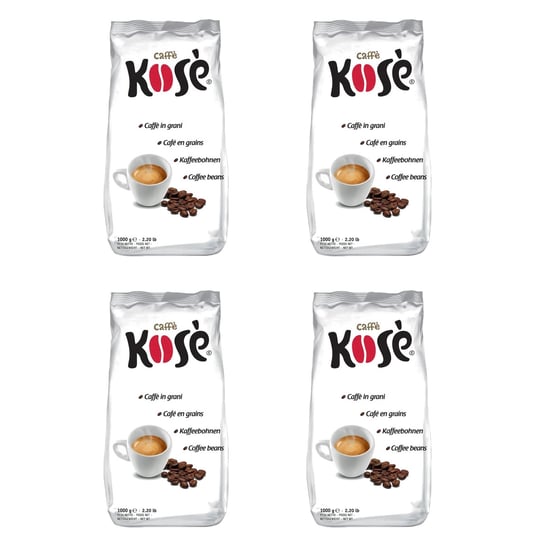 4x Kawa ziarnista CAFFE KOSE Crema 1 kg Kimbo
