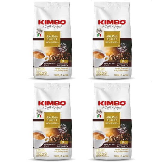 4x Kawa ziarnista KIMBO Aroma Gold 1 kg Kimbo