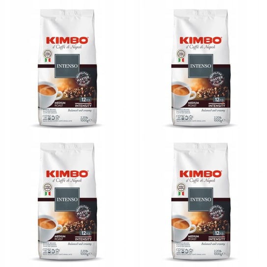 4x Kawa ziarnista KIMBO Aroma Intenso 1 kg Kimbo