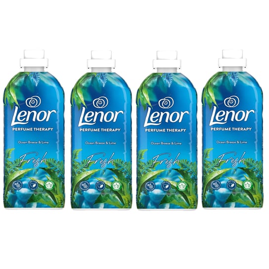 4x Płyn do płukania tkanin LENOR Ocean Breeze Lime 48 płukań 1,2 l Lenor