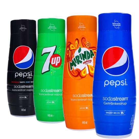 4X Syrop 7Up Pepsi Mirinda Pepsi Max Sodastream SodaStream