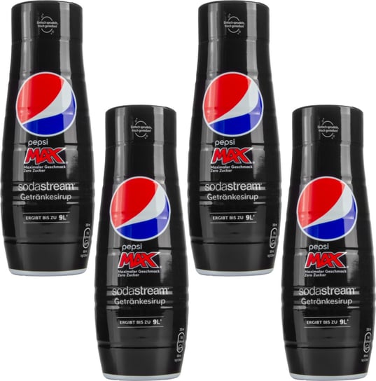 4x Syrop do SodaStream Pepsi Max Bez Cukru 440ml SodaStream