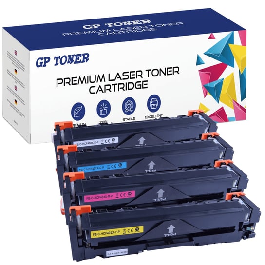4x Toner do HP 201X CF400X Color LaserJet Pro M252dw M252n MFP M274n M277dw M277n GP TONER