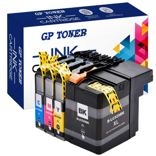 4x Tusze do BROTHER DCP-J100 J105 200 LC525 529 XL GP TONER