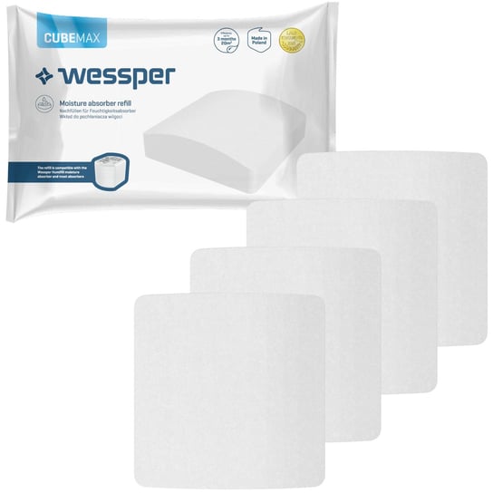 4X Wessper Cubemax Tabletka Do Pochłaniacza Wilgoci 300G Wessper